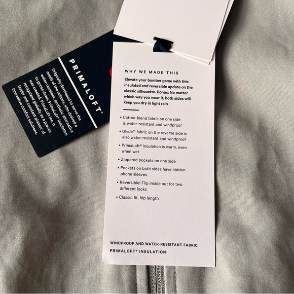 Lululemon Non Stop Bomber Jacket Raw Linen New Sz 4 - Picture 4 of 9